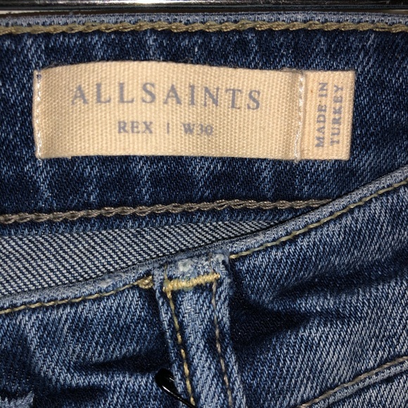 All Saints Rex Slim size 30 men’s - Picture 4 of 6